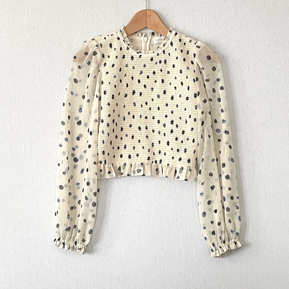 Aritzia Wilfred Tempest Dots Blouse - Picture 3 of 10